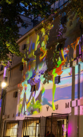 Vorplatz MARCHIVUM, Lichtmeile 2024 (c) Kathrin Schwab