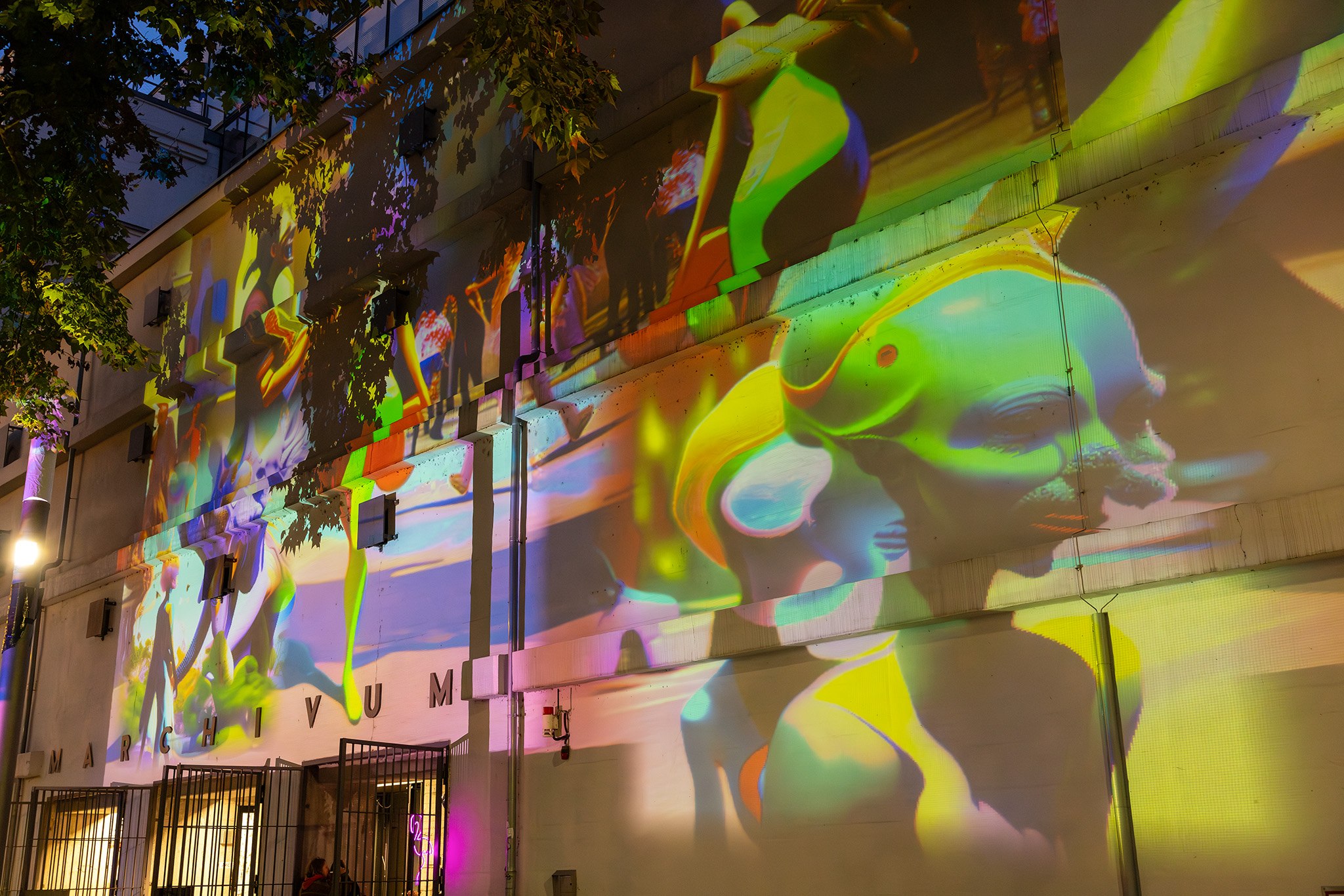 Vorplatz MARCHIVUM, Lichtmeile 2024 (c) Kathrin Schwab