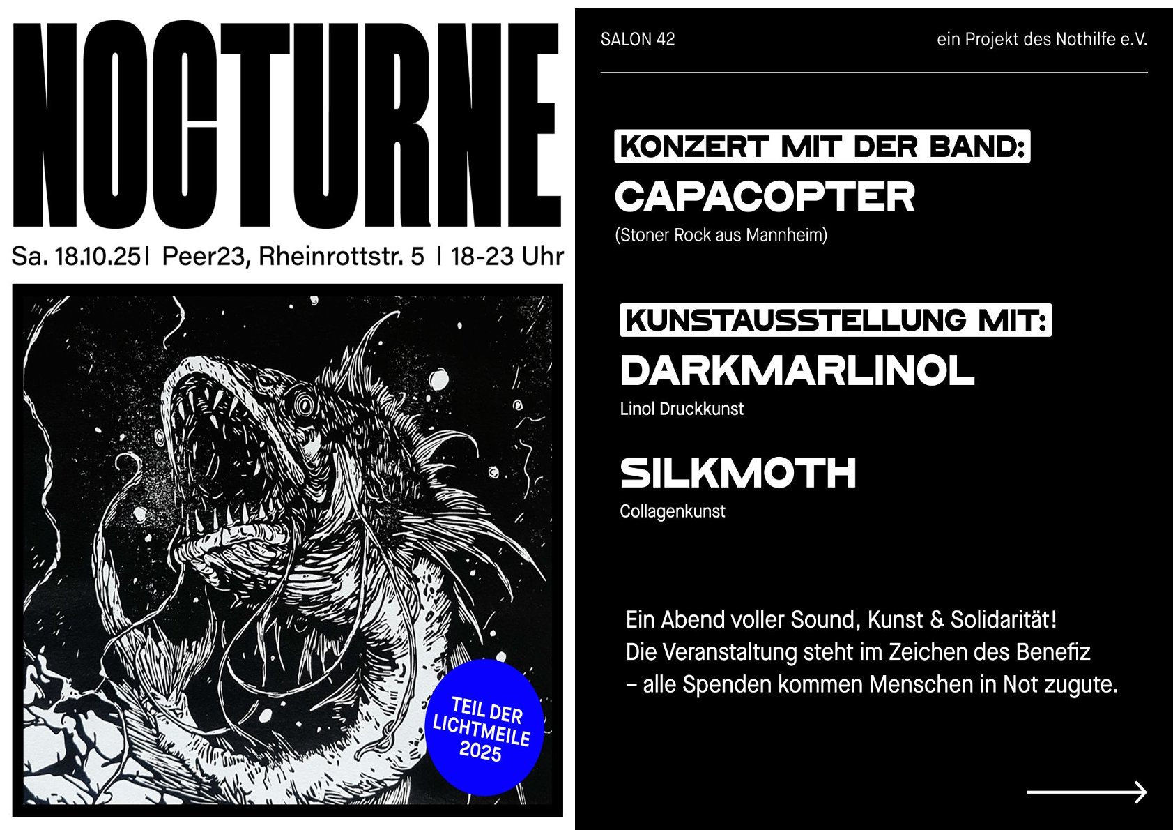 Nocturne | Stoner Rock trifft Dark Art - LICHTMEILE 2025